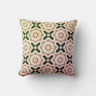 Geometrisches Muster im Retrostil Kissen