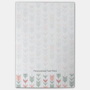 Geometrisches Muster im Retrostil Post-it Klebezettel