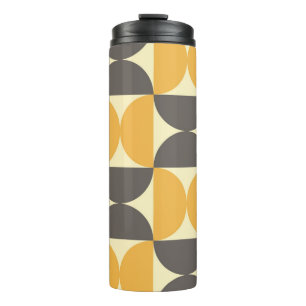 Geometrisches Muster im Stil der Mitte des 20. Jah Thermosbecher