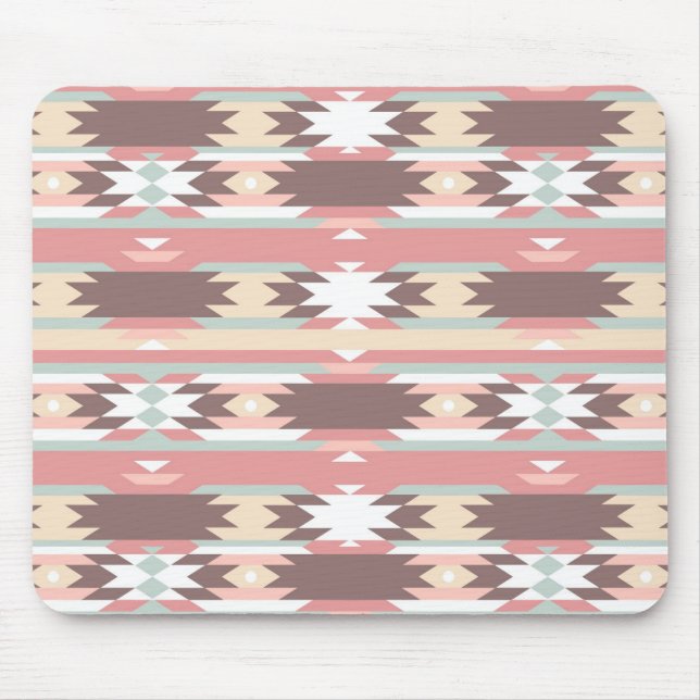 Geometrisches Muster in aztekischer Art 2 Mousepad (Vorne)