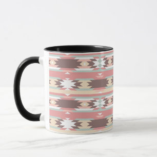 Geometrisches Muster in aztekischer Art 2 Tasse