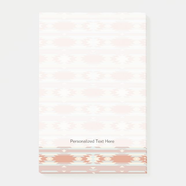 Geometrisches Muster in aztekischer Art 3 Post-it Klebezettel (Vorderseite)