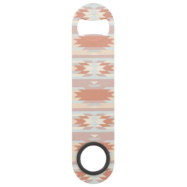 Geometrisches Muster in aztekischer Art 3 Speedflaschenöffner (Vorderseite)