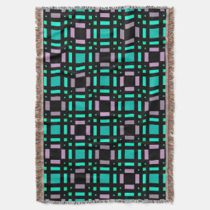 Geometrisches Muster in den Farben grün und geomet Decke