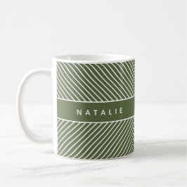 geometrisches Muster, initial/monogramm Kaffeetasse
