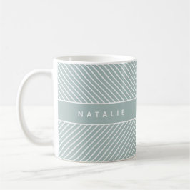 geometrisches Muster, initial/monogramm Kaffeetasse