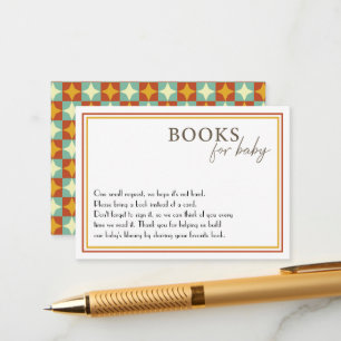 Geometrisches Muster Kinderduschbuch für Kinder Begleitkarte