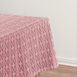 Geometrisches Muster Korallen Retro Rauten Tischdecke