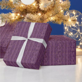 Geometrisches Muster | Lila Deco Bögen Geschenkpapier