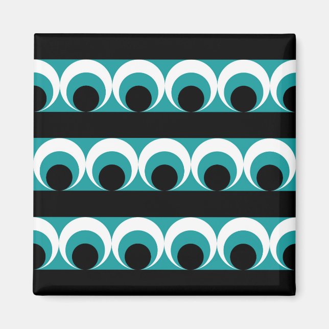 Geometrisches Muster Magnet (Vorne)