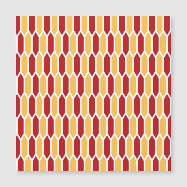 Geometrisches Muster Magnetkarte (Vorderseite)