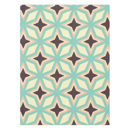 Geometrisches Muster mit abwechselnd dunkler Stern Tischdecke