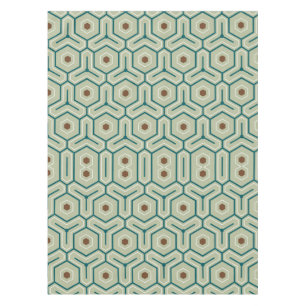 Geometrisches Muster mit ineinandergreifenden Sech Tischdecke