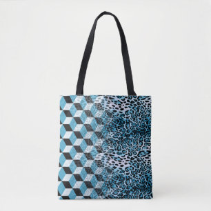 Geometrisches Muster mit Leopardenhaut, Leopardeng