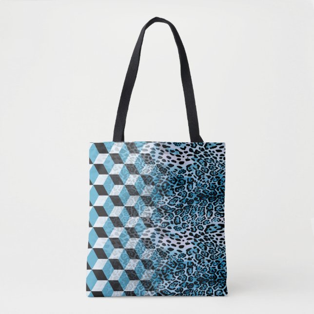 Geometrisches Muster mit Leopardenhaut, Leopardeng (Vorderseite)