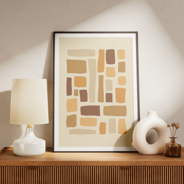 geometrisches Muster mit Rechtecken Poster (Von Creator hochgeladen)