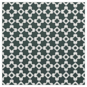 Geometrisches Muster mit weißen Kreuzen Stoff