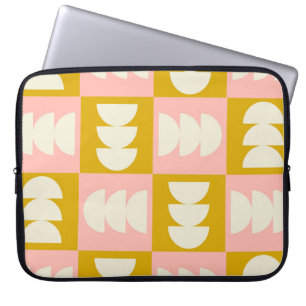 Geometrisches Muster Mitte des Jahrhunderts Laptopschutzhülle