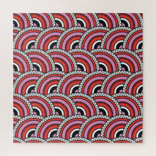 Geometrisches Muster nach hinten Puzzle