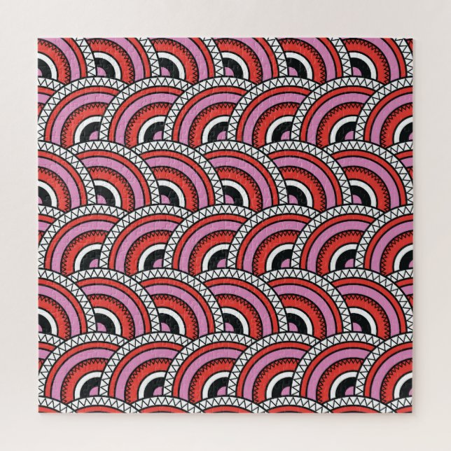 Geometrisches Muster nach hinten Puzzle (Vertikal)
