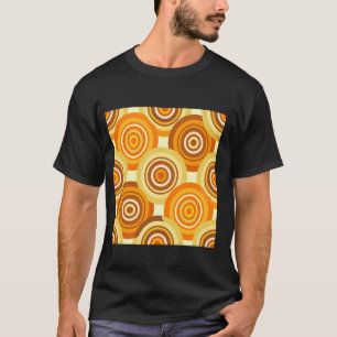 Geometrisches Muster Orange der geometrischen Krei T-Shirt