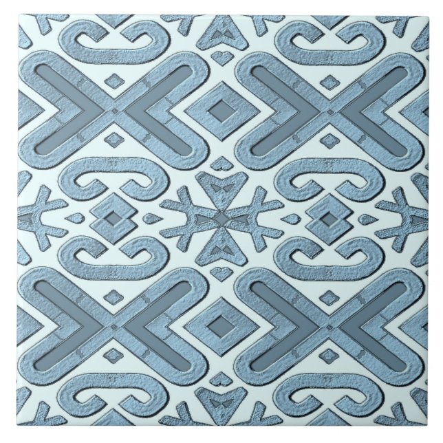 Geometrisches Muster Ratti_Creative_Arts Tiles Des Fliese (Vorderseite)