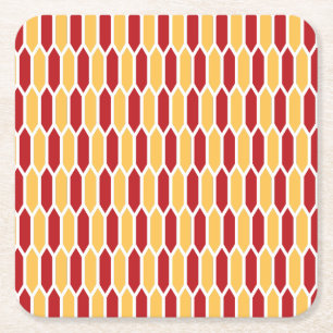Geometrisches Muster Rechteckiger Pappuntersetzer