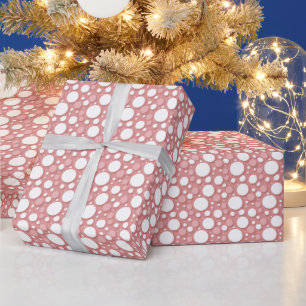 Geometrisches Muster Rosa Fizz-Blasen Geschenkpapier