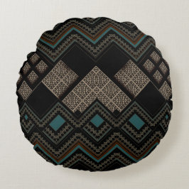 Geometrisches Muster  Rundes Kissen