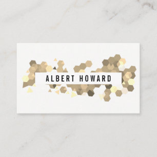 Geometrisches Muster / Sepia Visitenkarte