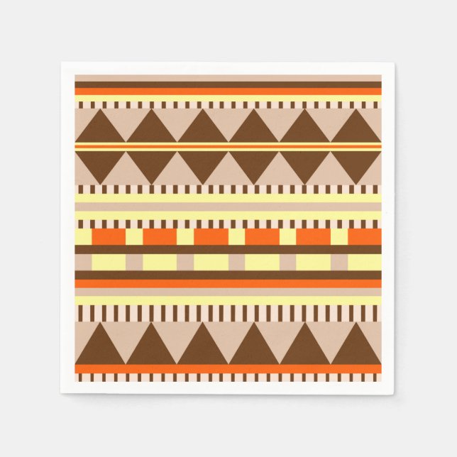 Geometrisches Muster Serviette (Vorderseite)