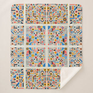 Geometrisches Muster Sherpadecke
