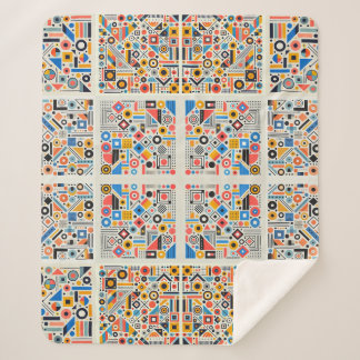 Geometrisches Muster Sherpadecke