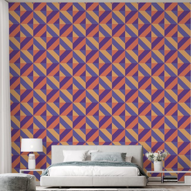 Geometrisches Muster Tapete (Schlafzimmer)