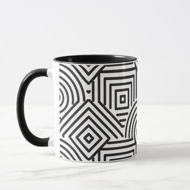 Geometrisches Muster Tasse (Links)