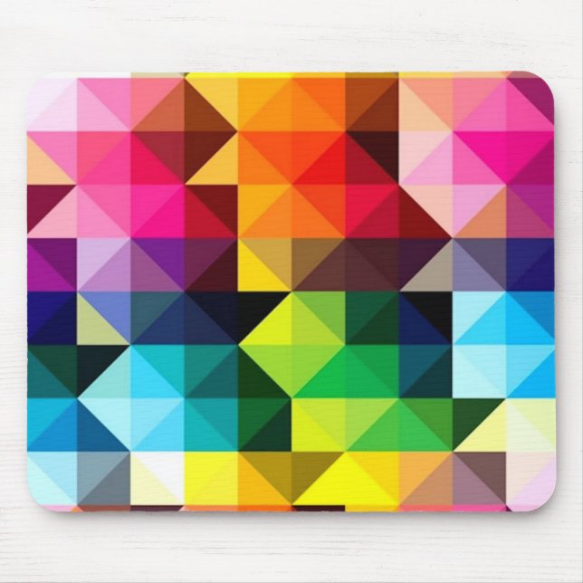 Geometrisches Muster Vector farbiges Mousepad (Vorne)