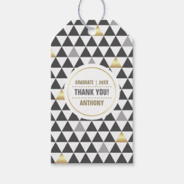 Geometrisches Muster Vielen Dank | ABSCHLUSS Geschenkanhänger