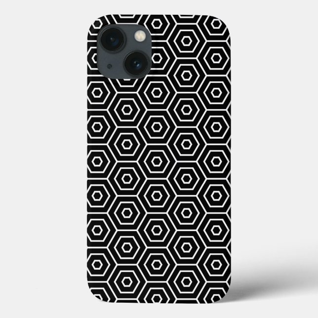 geometrisches Muster von Hexagonen Case-Mate iPhone Hülle (Rückseite)