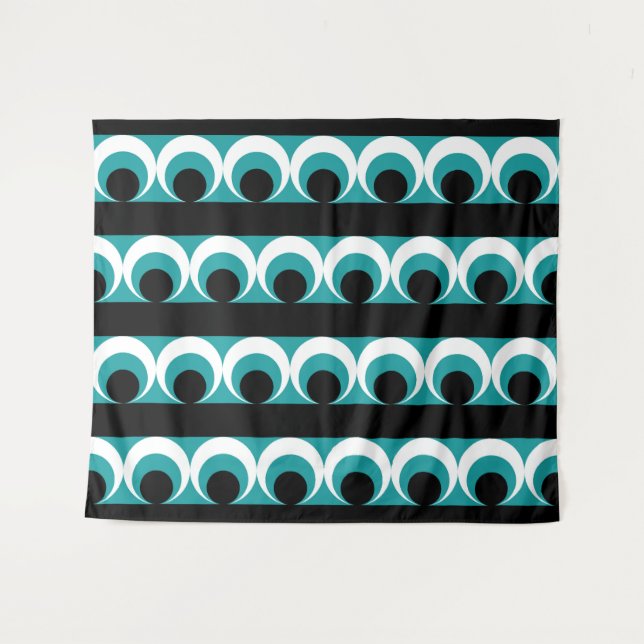 Geometrisches Muster Wandteppich (Vorderseite (Horizontal))