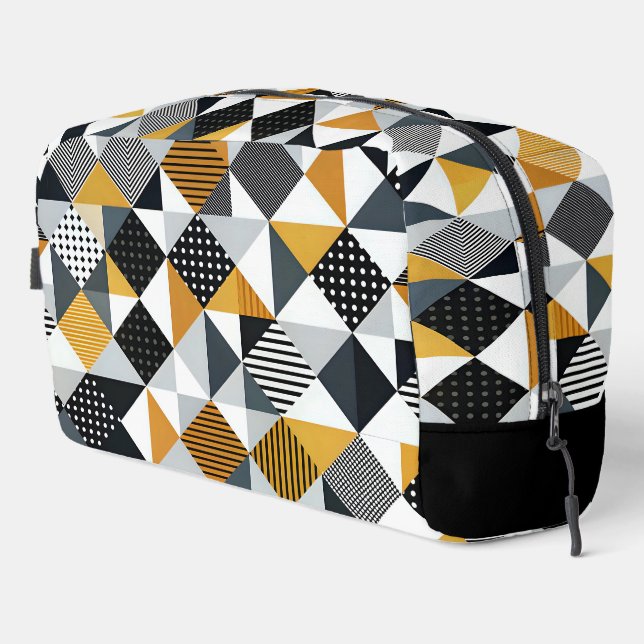 Geometrisches Muster Waschbeutel (Rechte Ecke)