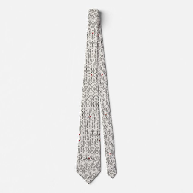 Geometrisches Musterangebot für Vater Krawatte (Vorderseite)