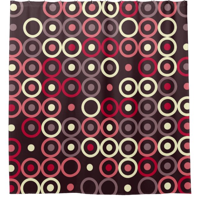 Geometrisches Musterdesign abstrakt, kunstvoll, gr Duschvorhang (Vorderseite)