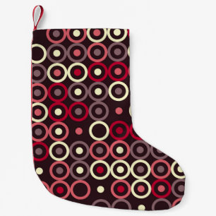 Geometrisches Musterdesign abstrakt, kunstvoll, gr Kleiner Weihnachtsstrumpf
