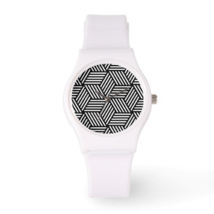 Geometrisches Musterdesign Armbanduhr