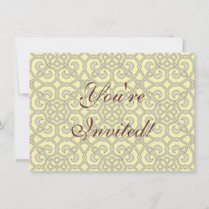 Geometrisches Mustergitter Einladung