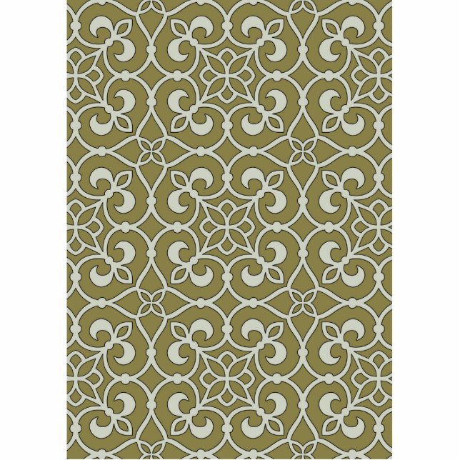 Geometrisches Mustergitter Freistehende Fotoskulptur (Vorne)