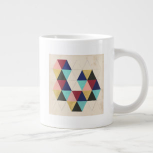 Geometrisches Musterspiel III Jumbo-Tasse
