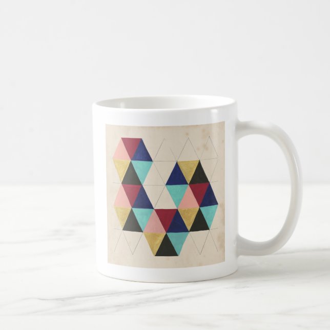 Geometrisches Musterspiel III Kaffeetasse (Rechts)