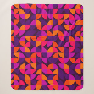 Geometrisches nahtloses Muster. Abstrakte Vintage- Sherpadecke