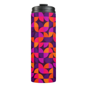 Geometrisches nahtloses Muster. Abstrakte Vintage- Thermosbecher